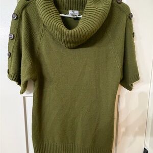 Worthington Forest Green Cowl Neck Sweater